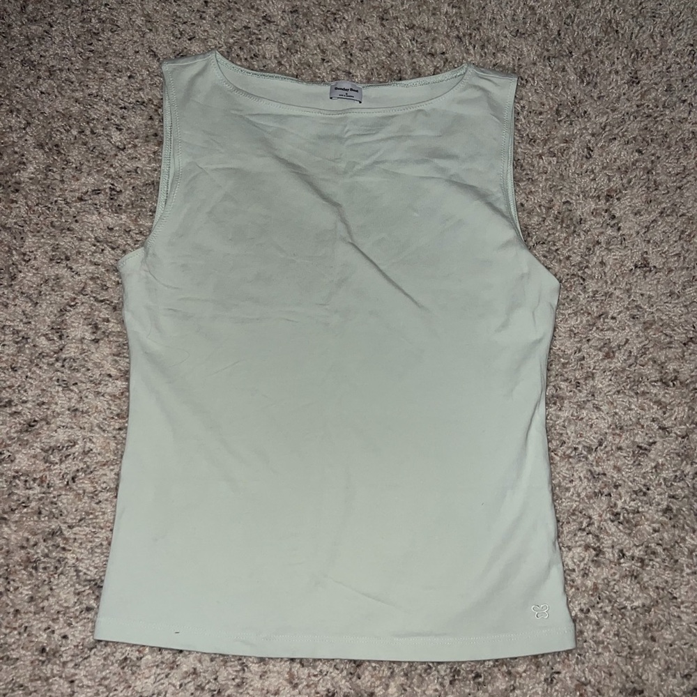 Aritzia Light Green mint Tank Top